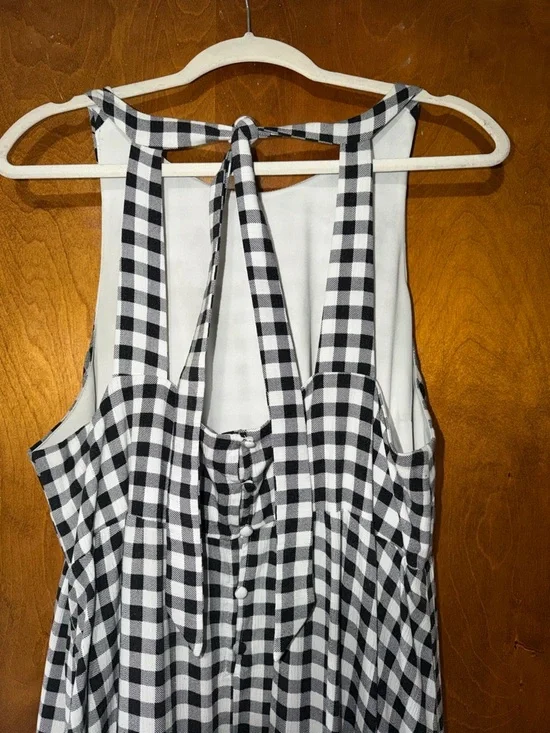 torrid Black and White Gingham Tiered Maxi Dress - Picture 4 of 7